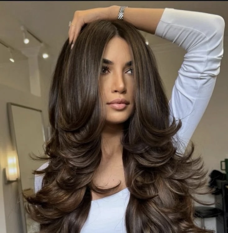 Womens Medium Length Haircut at Mirror Mirror Alondra in North Las Vegas, NV