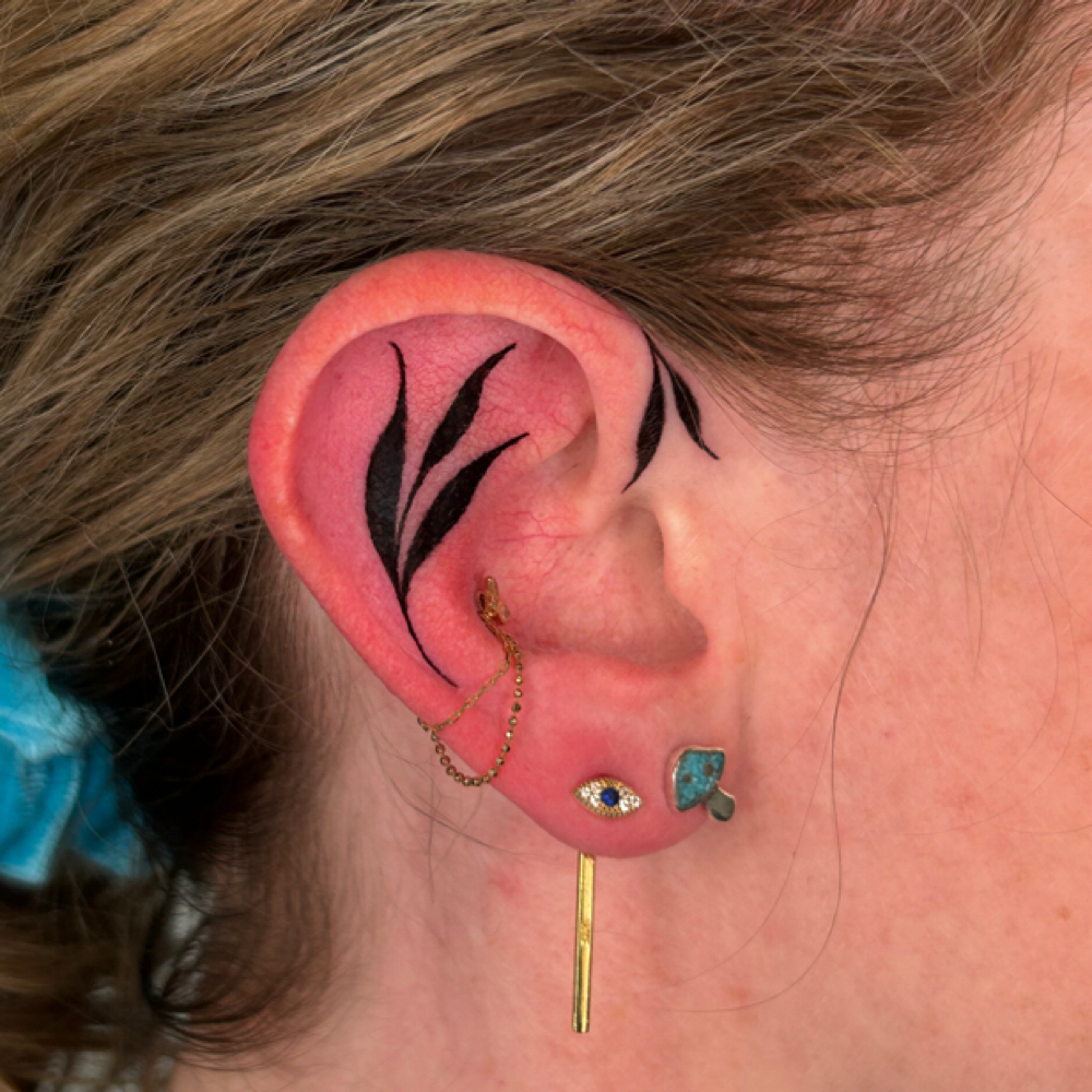 Ear Tattoo at Sierah Skye Tattoos in Aurora, CO