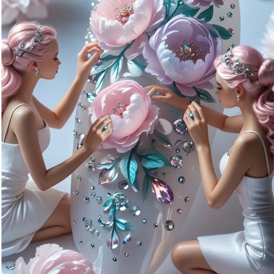 Grandeur Collection | Long Nail Set at XOXO Beauty Spa in Weatherford, TX