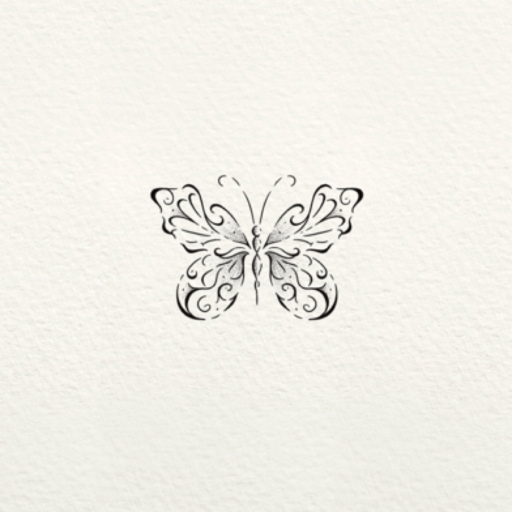 Butterfly at Bear Angel Tattoo in Vandalia, OH