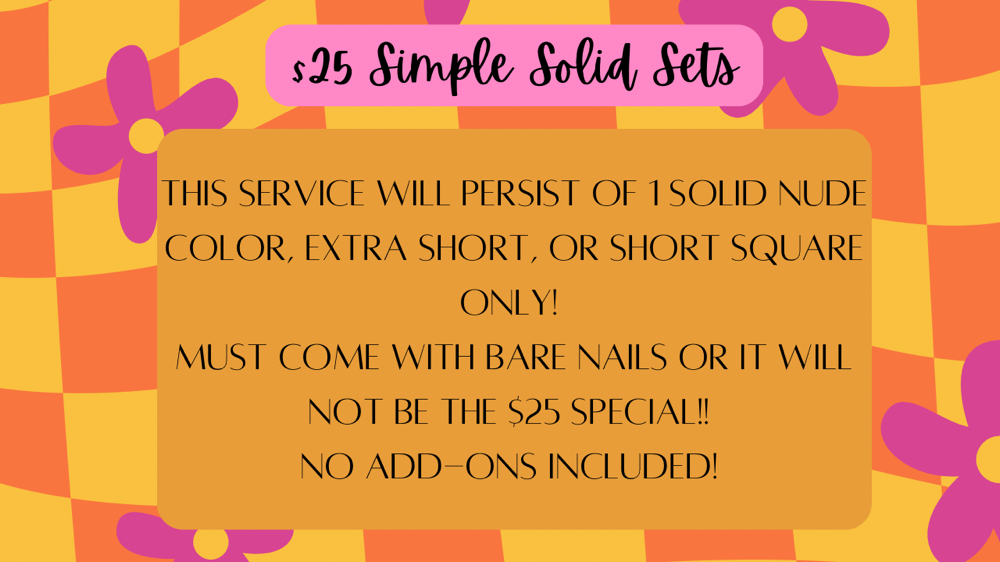 $25 Simple Set