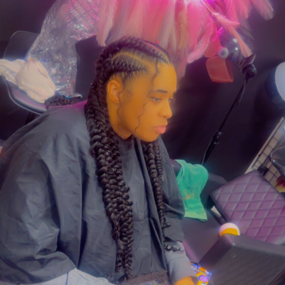 4 Butterfly Braids at C&C Hair Collection in Palos Hills, IL