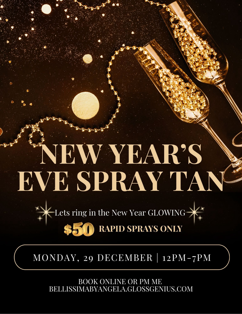 New Years Eve Spray Tan 12/29 ONLY