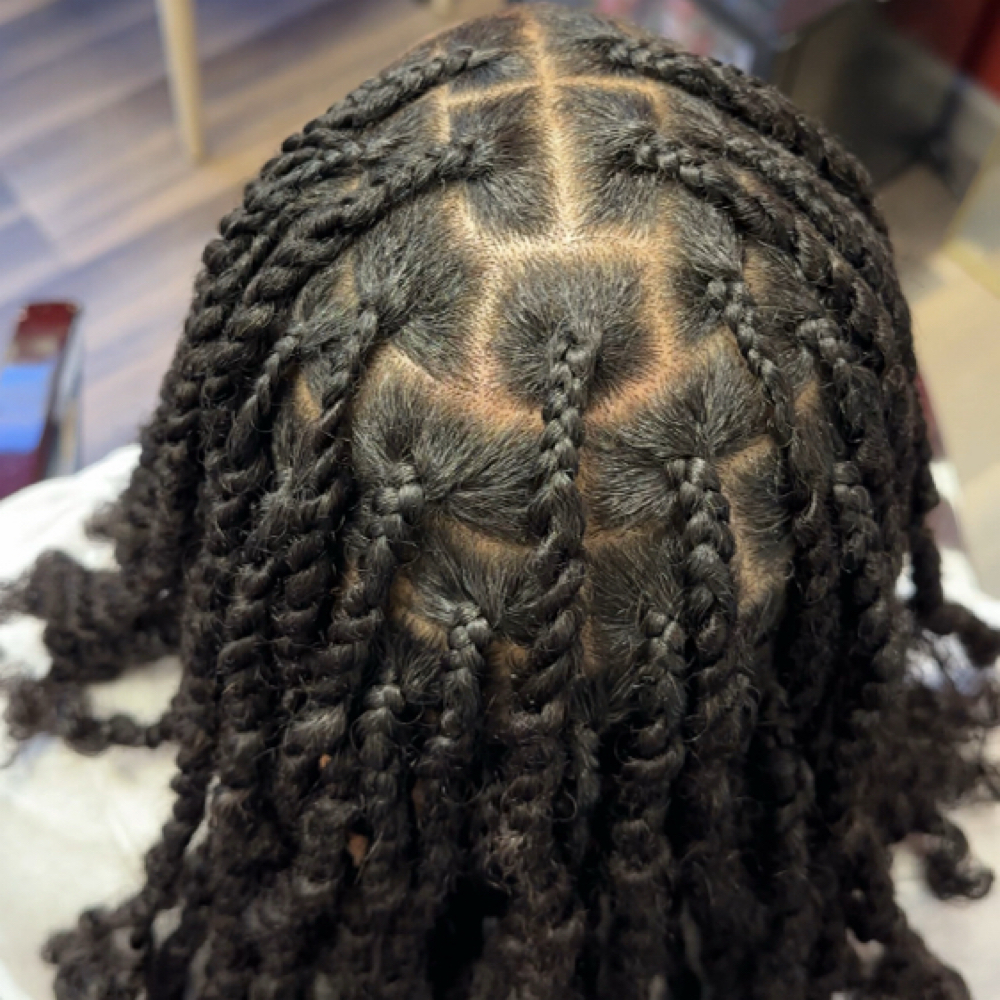 Knotless 2 Strand Twists + Human Hr at Follicle & Foundation Natural Hair Care in Marietta, GA