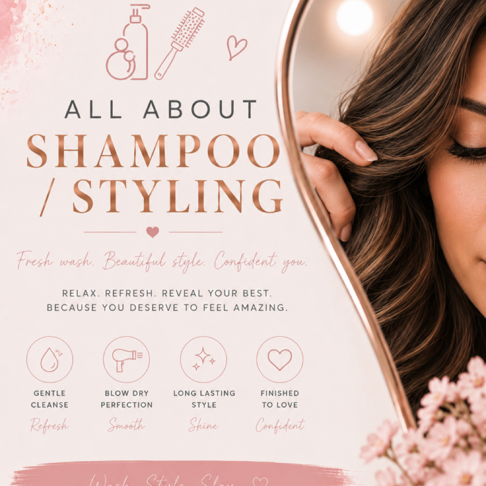 Shampoo And Blowout at Salon 3:23 in Prairie Grove, AR