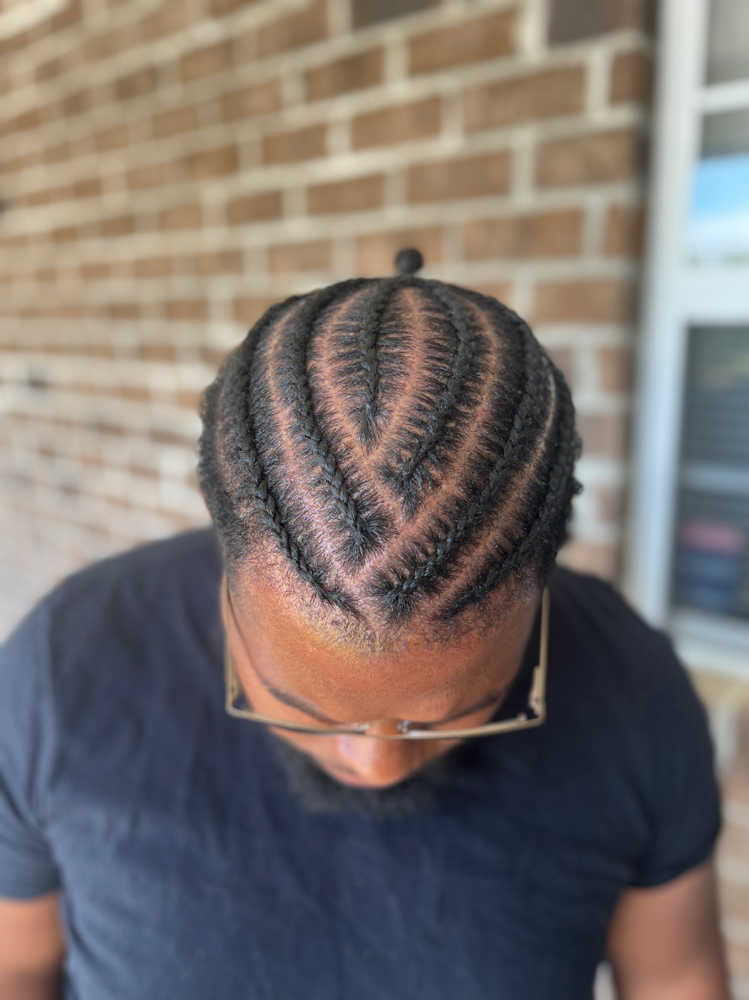 Men's Cornrows (6-8)