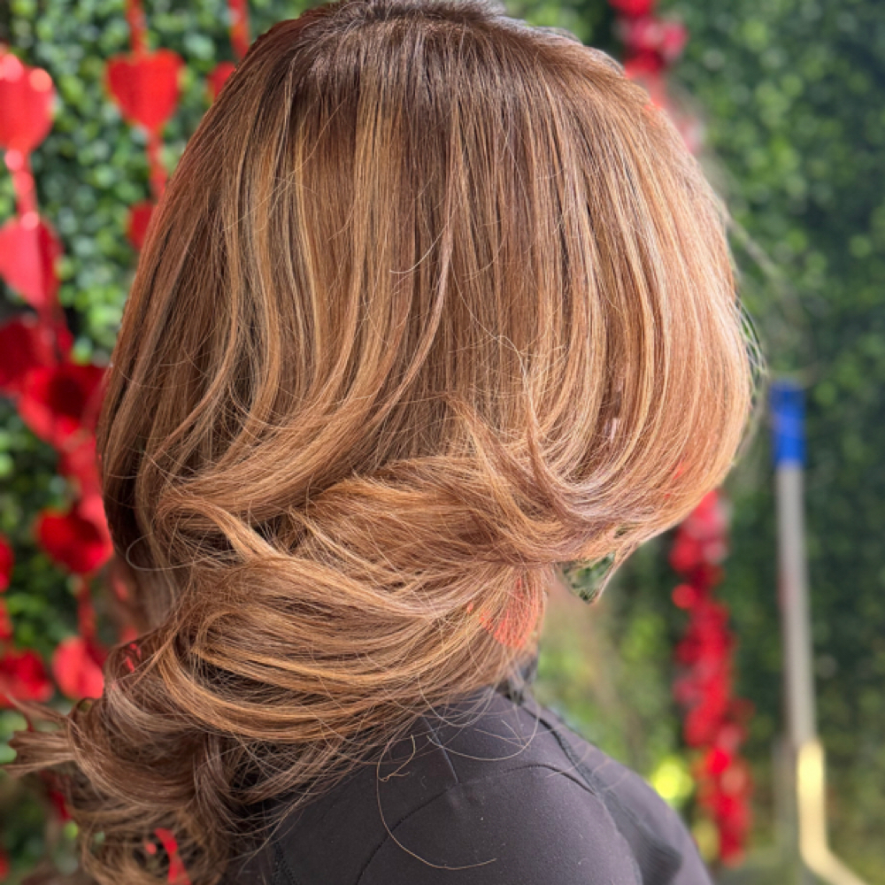 Color + Cut + Blowout at At Christina's Hair & Beauty Studio in Bronx, NY