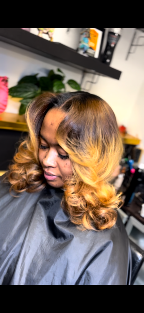 The Works Silk Press at Thee Hair Major in Houston, TX