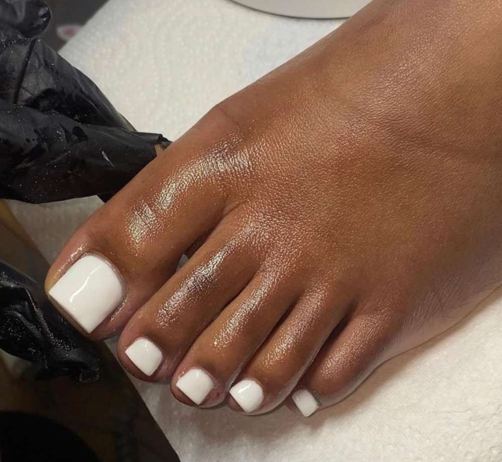 Overlay On Natural Toe Nails