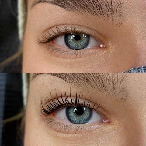 Lash lift and tint