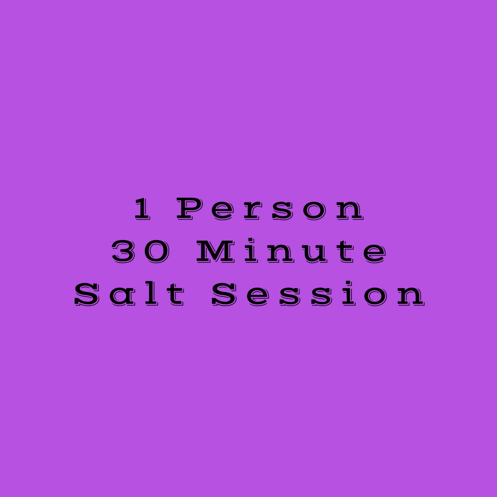 1 Person 30 Minute Salt Session