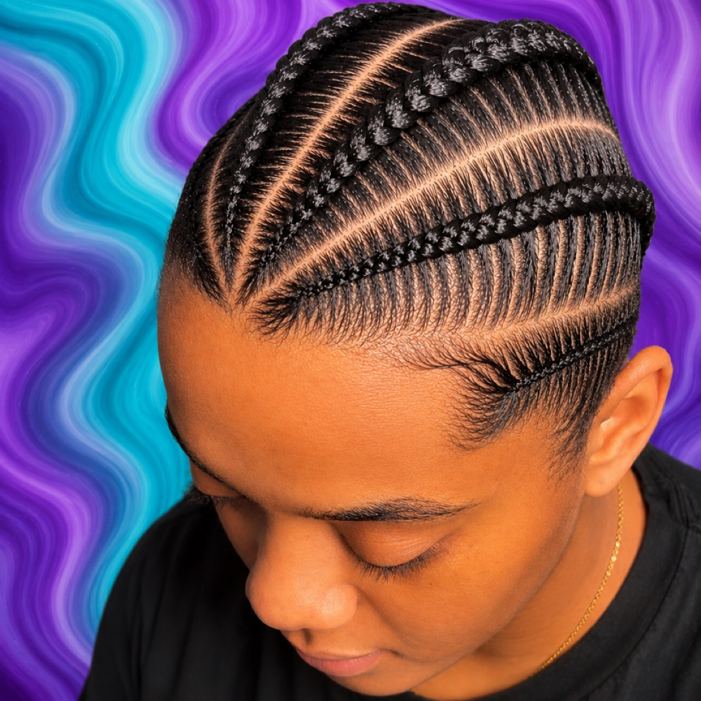 Natural braids at Incredible Hair in Philadelphia, PA