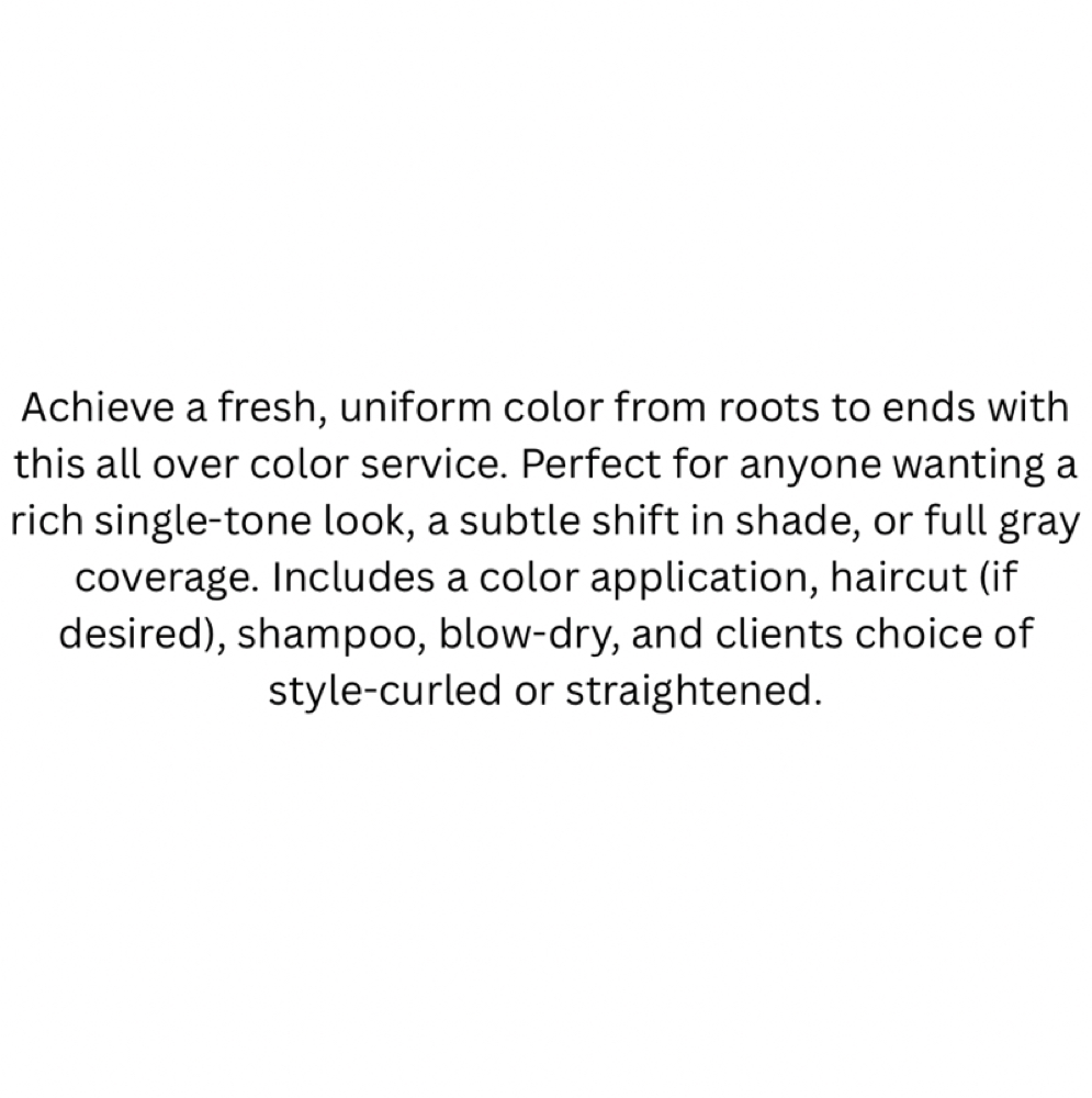 All Over Color at Studio920 in Burlington, IA