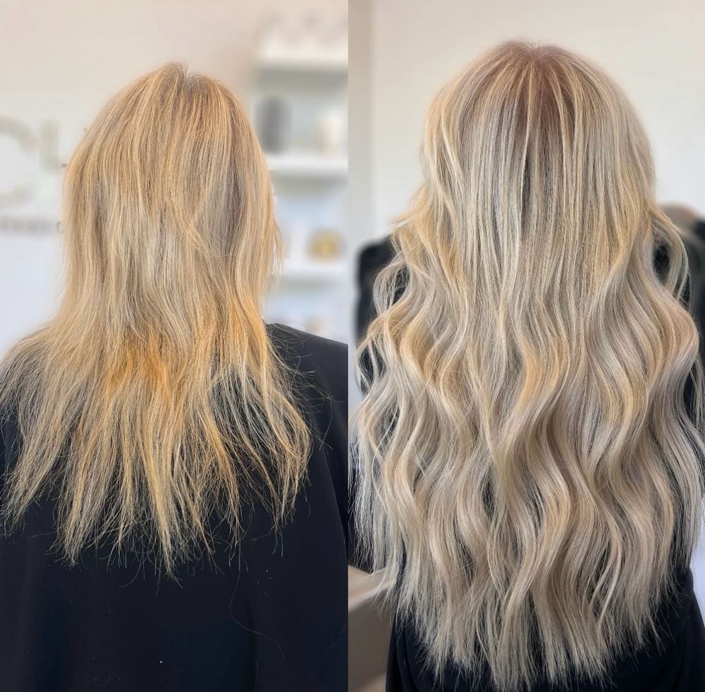 Hand Tied Extension Installation at Beauty By AudiKay LLC in golden, CO