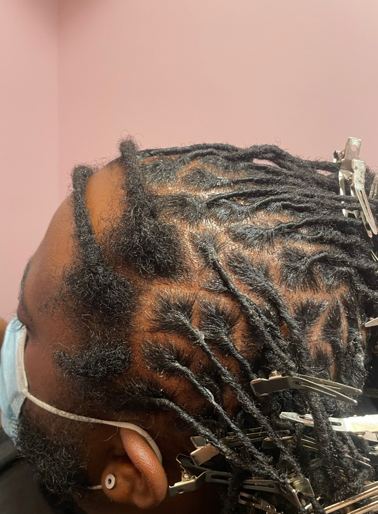 Long Hair Locs Retwist