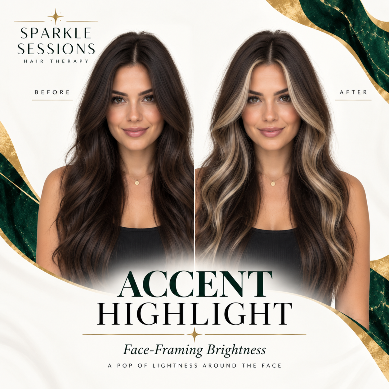 Accent Hightlight/ Money Piece at Sparkle Sessions in Yorba Linda, CA