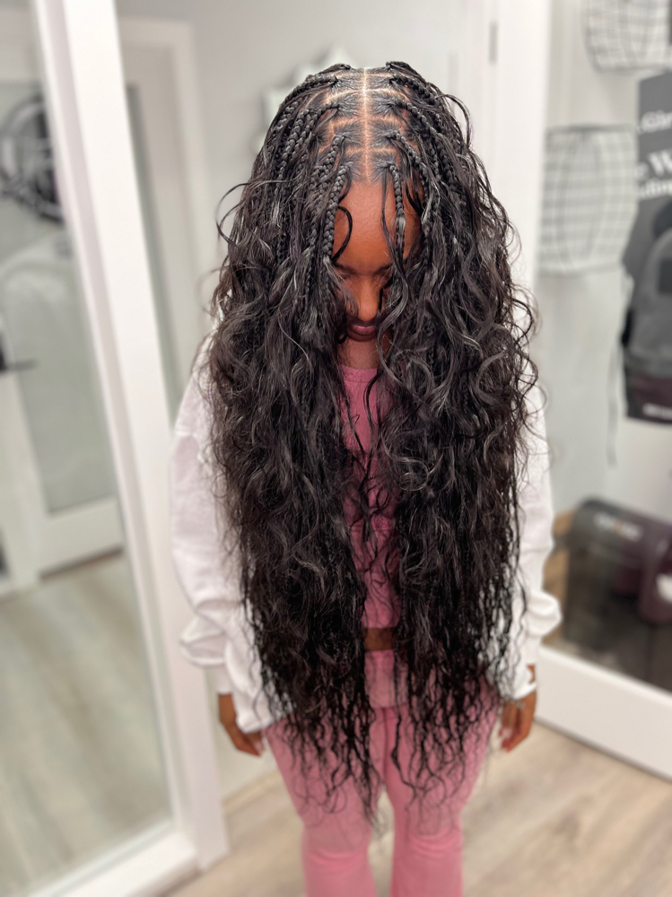 $320!! All Human Hair Boho Knotless at Stylish Mane in Berkeley, CA