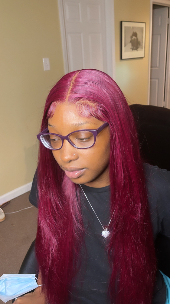 Closure wig install