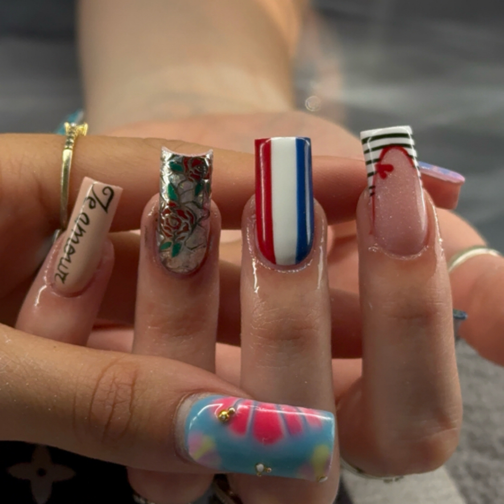Long Acrylic Nails at Nails X KayKay in Clearfield, UT