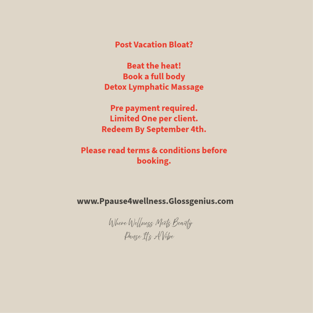 Pause 4 Summer - Full Body Detox at Ppause4wellnessBoutique LLC in Springfield, NJ