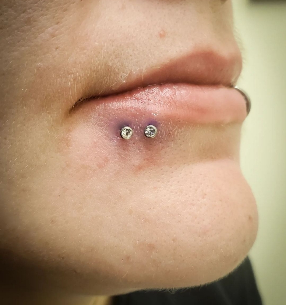 Double Lip Piercings