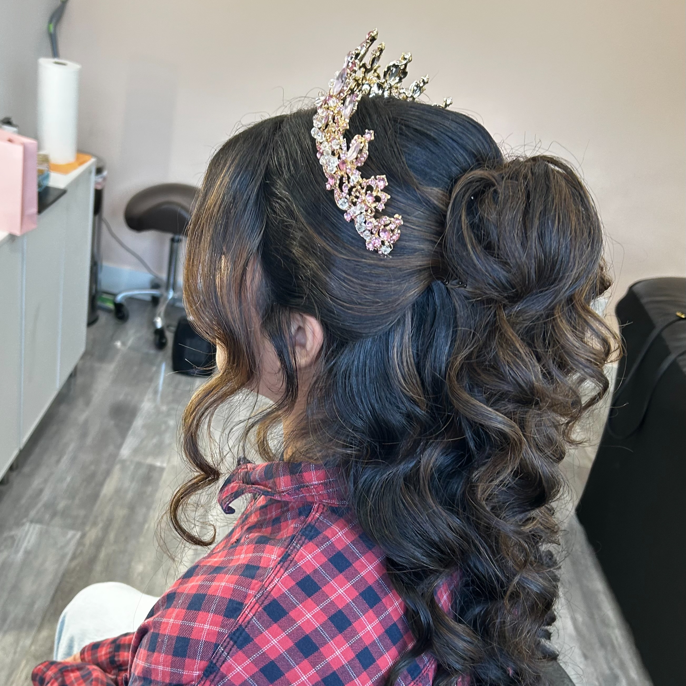 Quinceañera Hair at Peach Blossom Beauty Co in Camas, WA