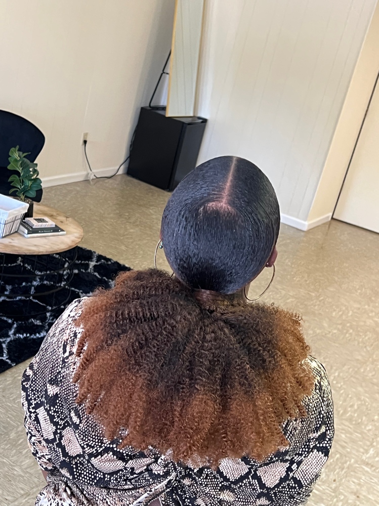 Sleek Ponytail ( No Flat Iron )