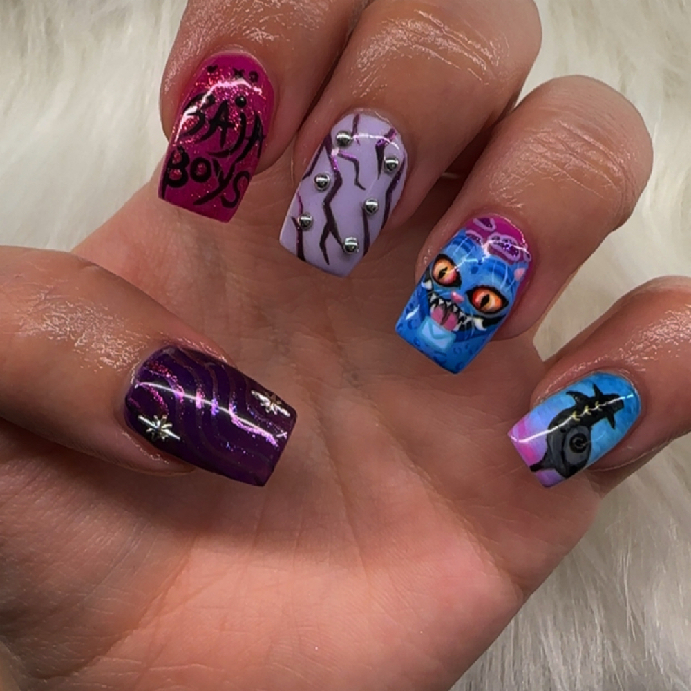 Short Acrylic Set at Until Dawn Nails in Denver, CO