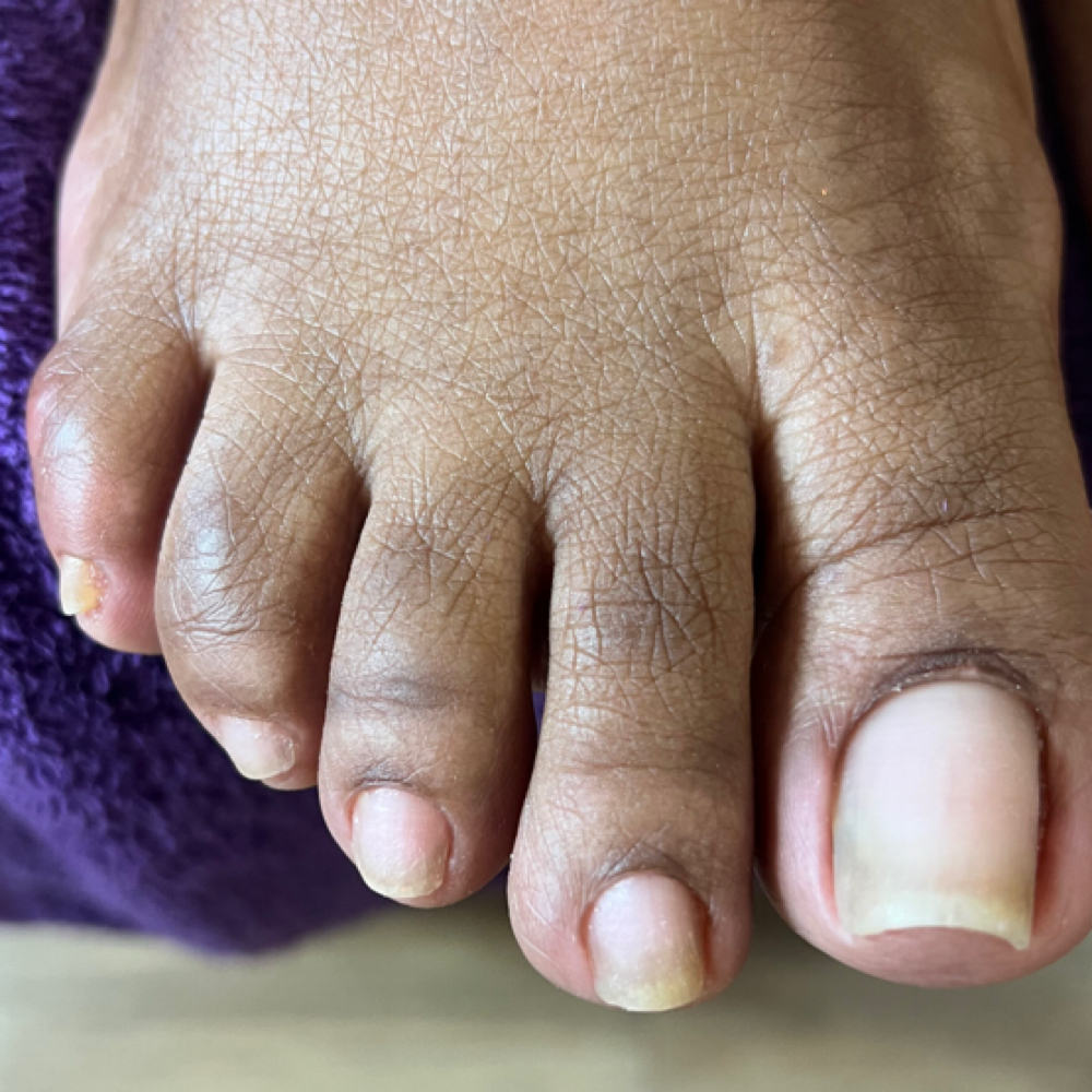 Clean No Polish Pedicure at Victoria’s Nails 24 Hour Nail Services in Saint Louis, MO
