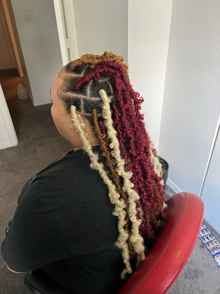 Large Bttfly Locs Butt Length