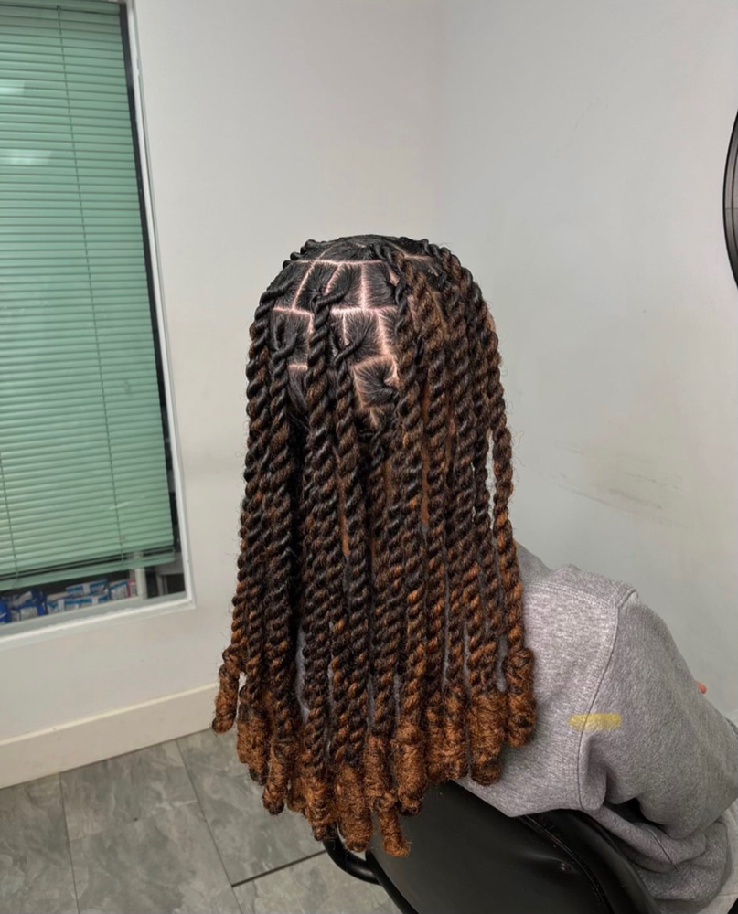 Invisible Loc (braids) at Natural Iz Me in Fredriksted, VI