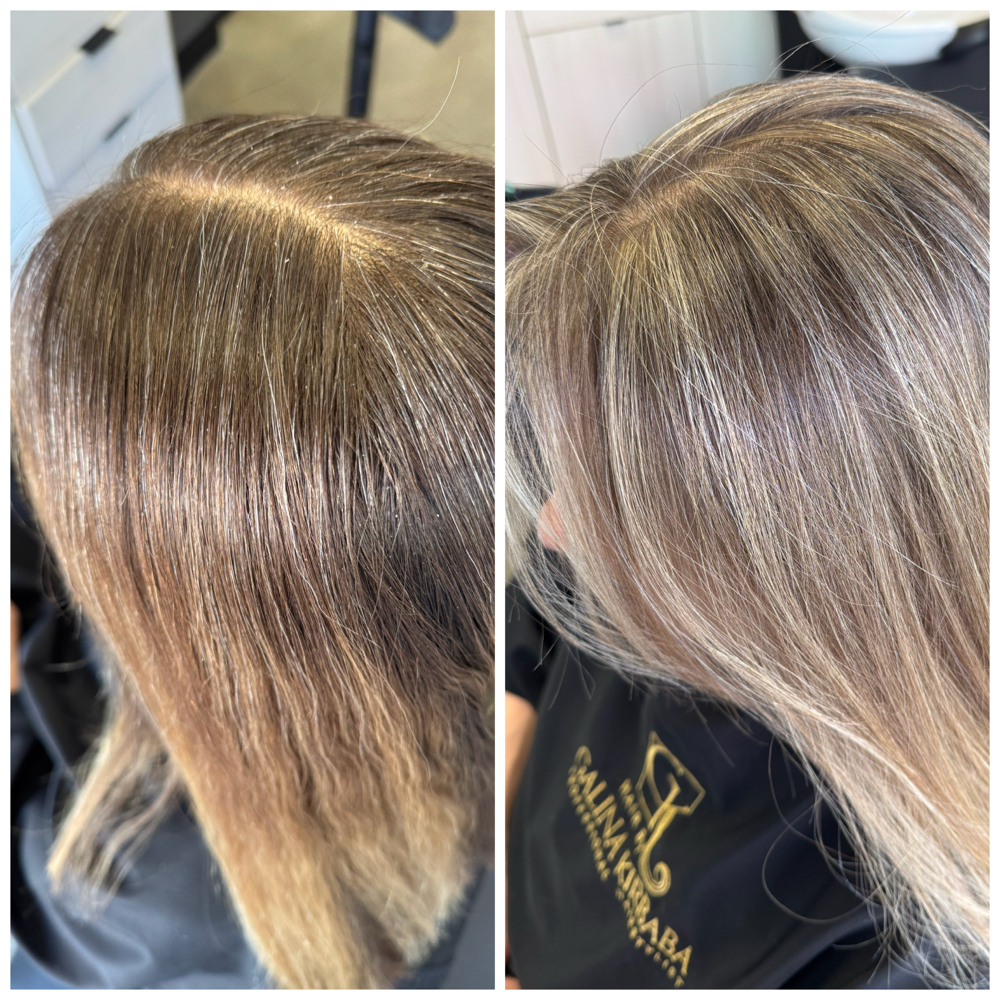 Camouflage of gray hair