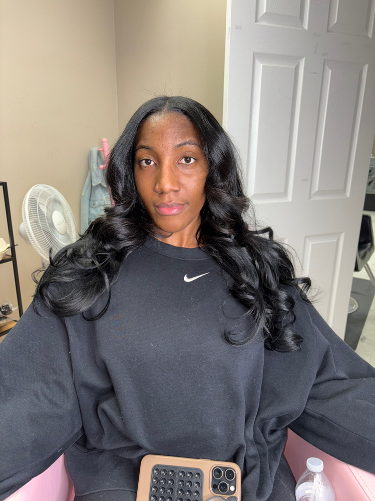 Classic Silk Out + Extensions at Crowned Beauty Studios LLC in Detroit, MI