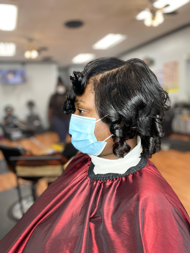 Silk Press & 𝒸𝓊𝓇𝓁  W/ Trim at QueenMinkCollection in Temple Bills, MD