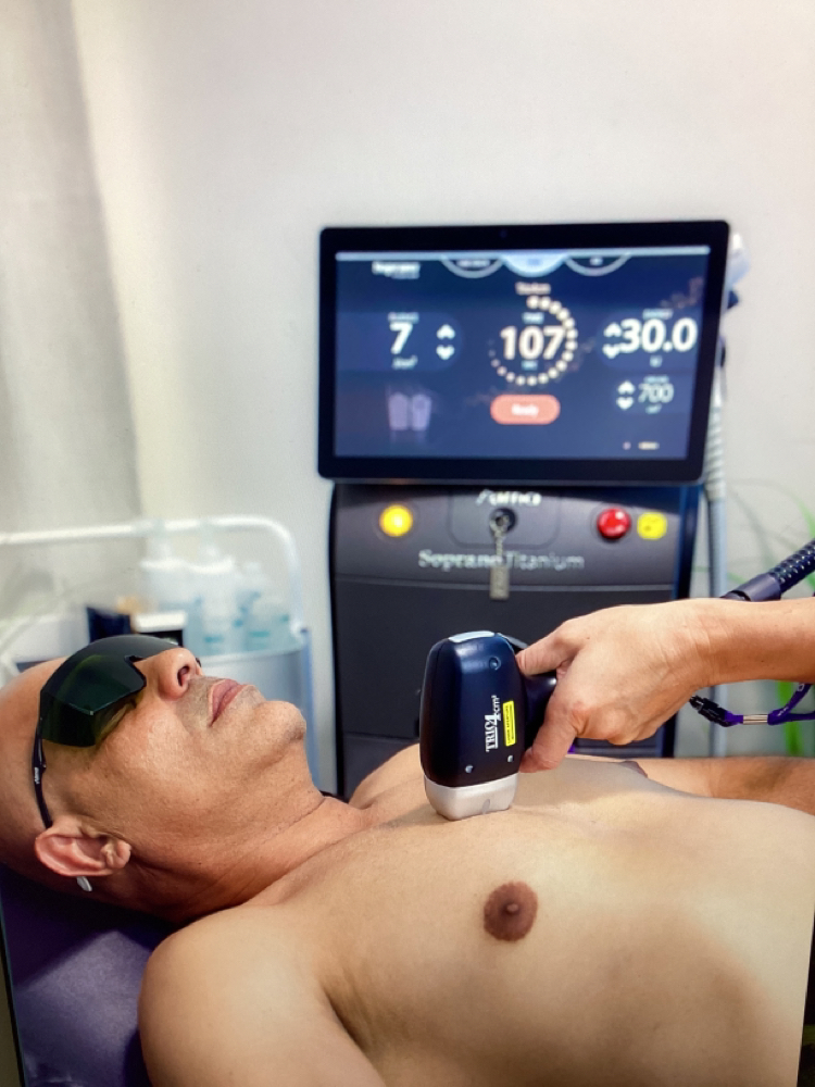 Men Chest Laser Hair Removal at Royal Remedy Clinic in Tampa, FL