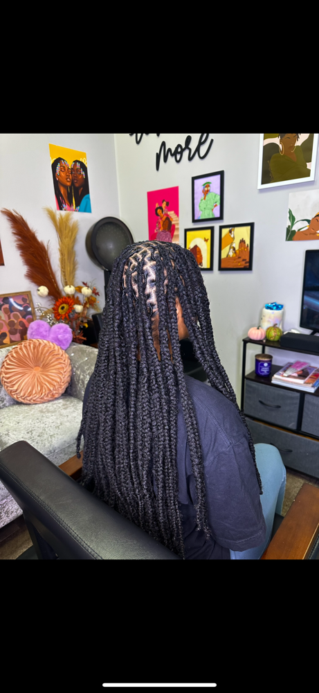 ✨Extended S/Smed Knotless Braids 🩷
