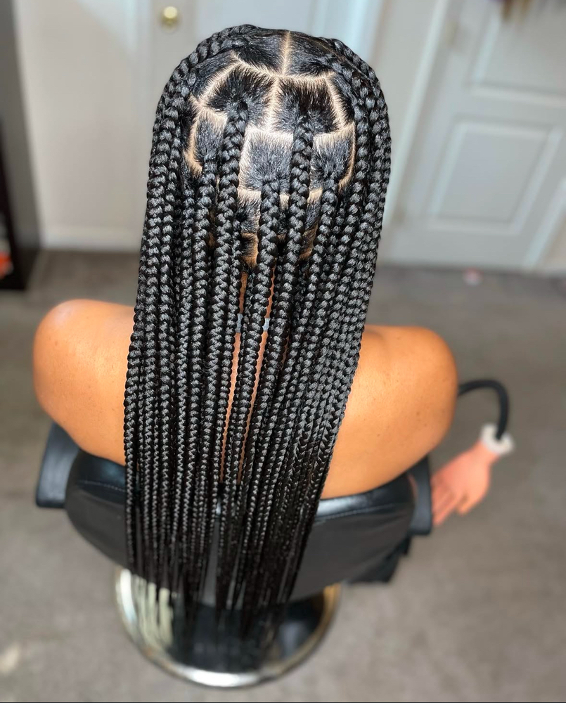 Large Knotless Braids