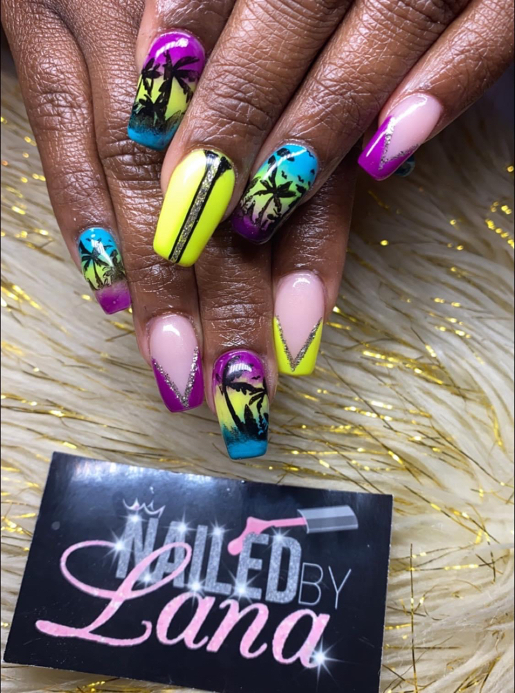 Full Set Gel Color  Design