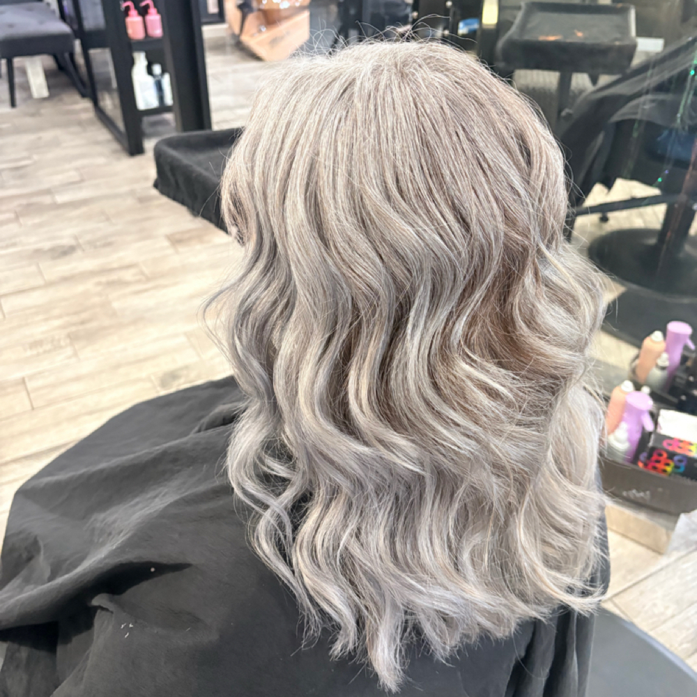 All Over Gloss(blondes) at Backroad Beaute' Salon in Clio, MI