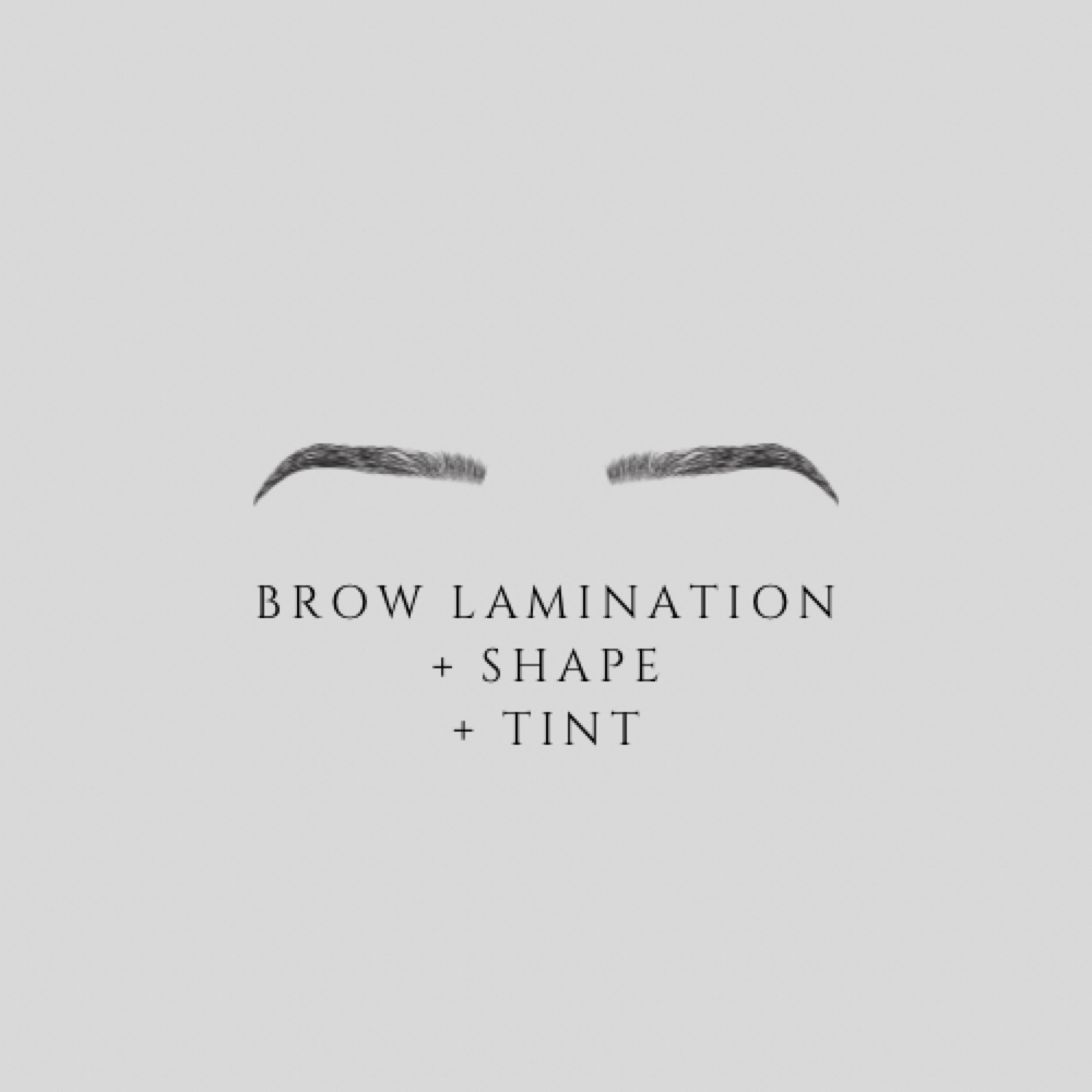 brow lamination + shape + tint at EVE Esthetics & Beauty Bar in Plain, WI