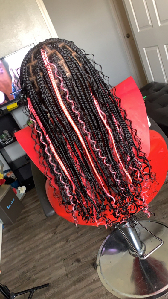 Medium Knotless at Hair Hustlaaa! in Humphrey, AR