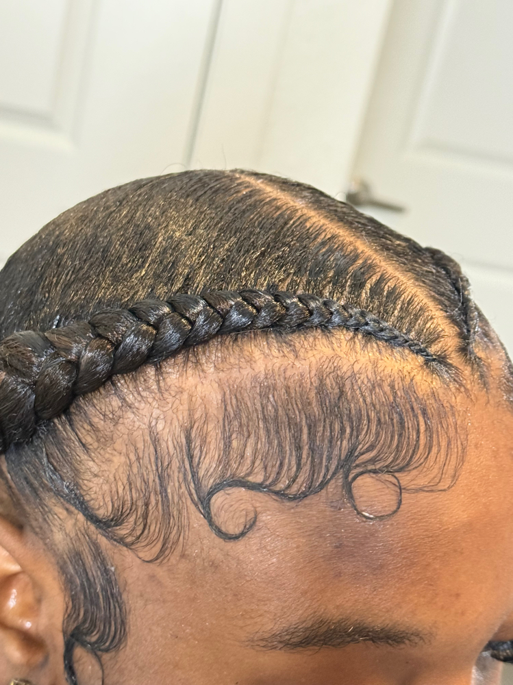 2 braids Any Length