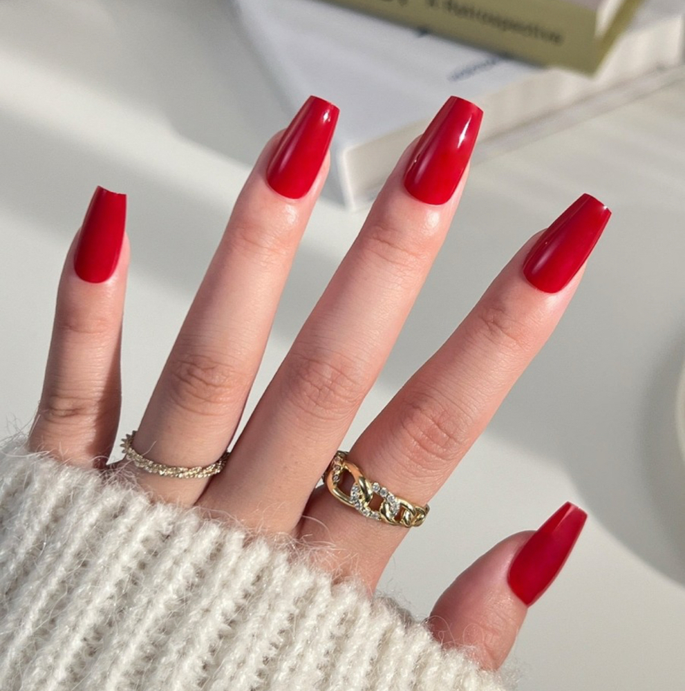 Long Nails with Gel Color