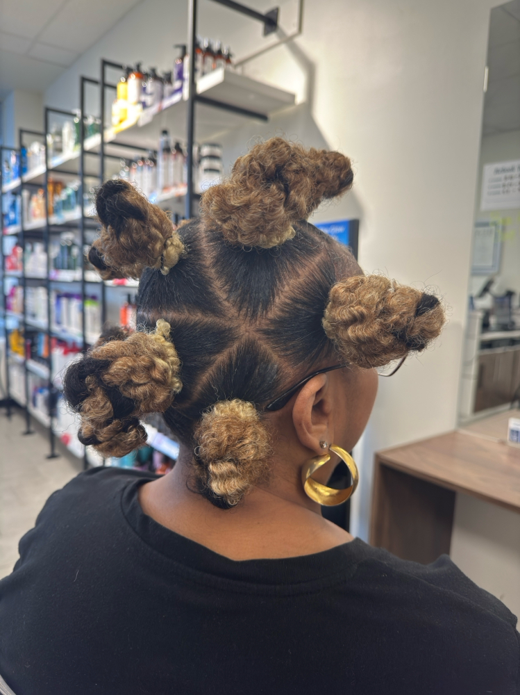 Jumbo Bantu Knots at Kee2Beauty in Richmond, VA