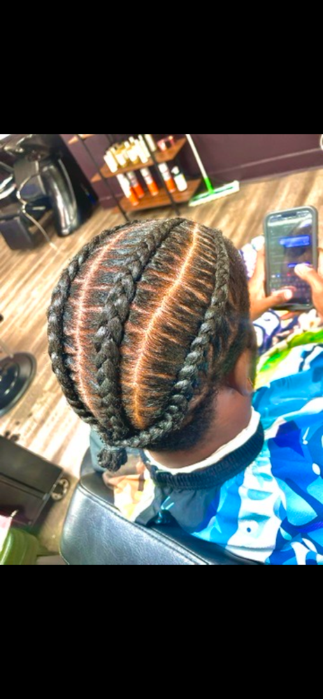 Corn row straight back