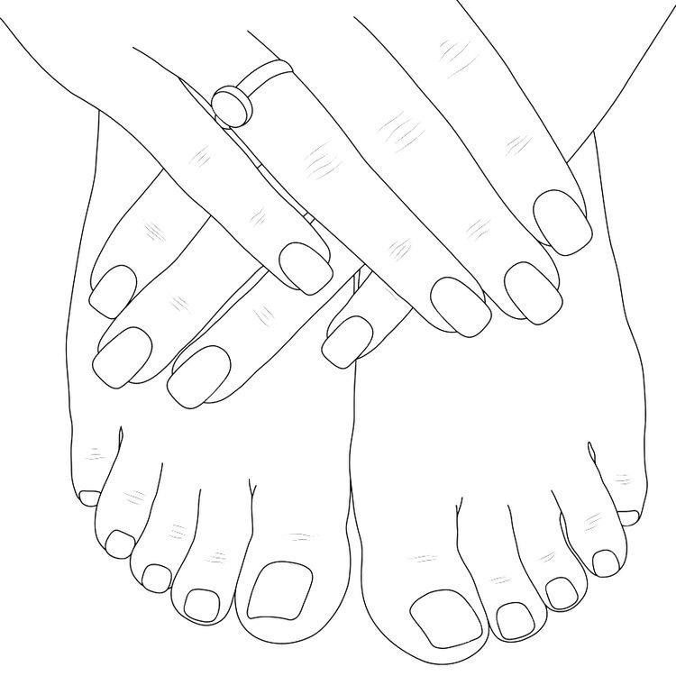 Full Set Toes at The Nail Lane in McAllen, TX