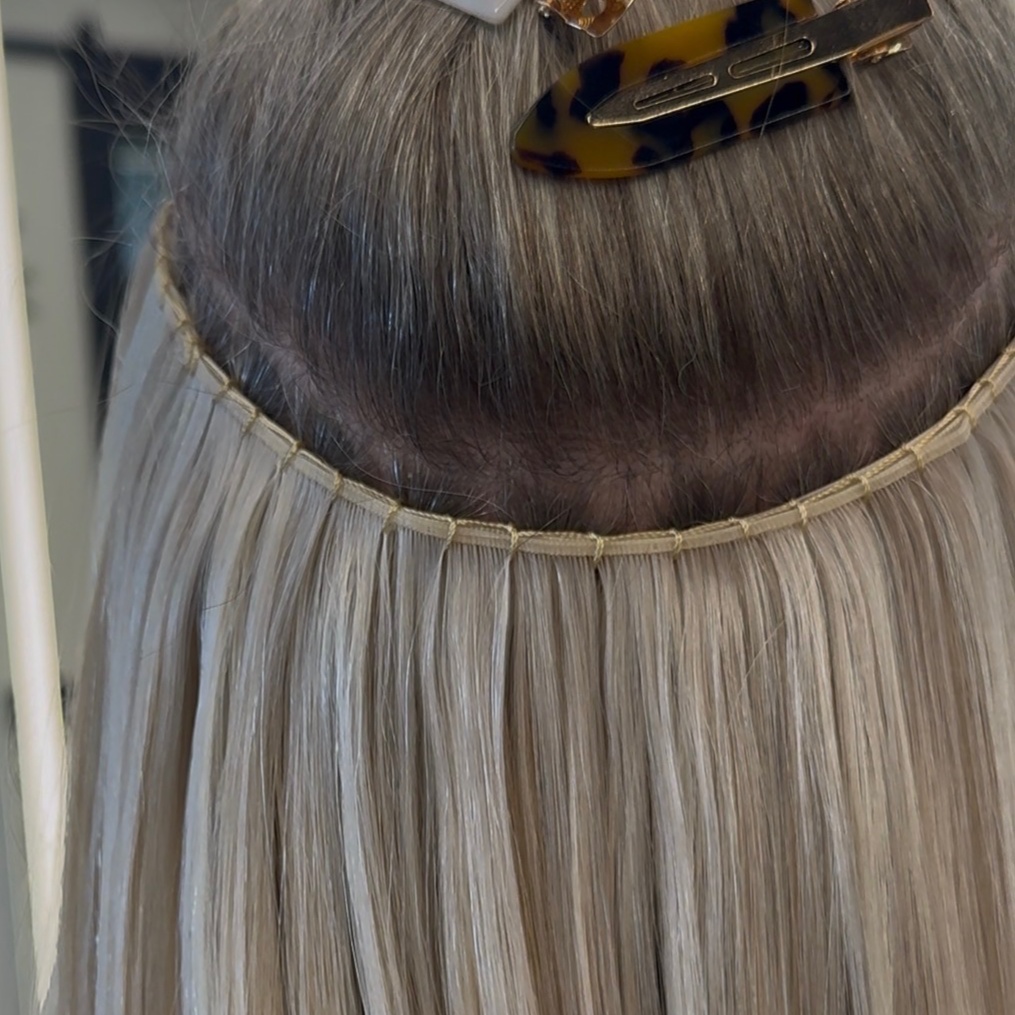 Hand-Tied Extension Install at House of Hair by Ash in Loveland, CO