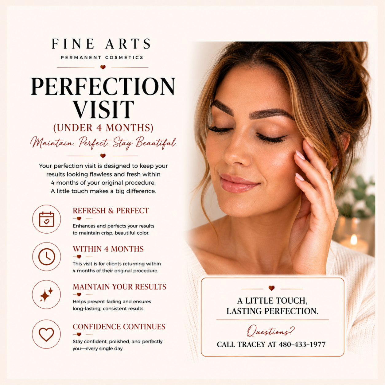 Perfection Visits PIT at Fine Arts Permanent Cosmetics in Xxxxx, AZ