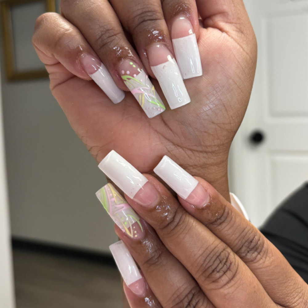 Classic 2000s French Tip at Gorgeous Gal Beauty in Indianapolis, IN