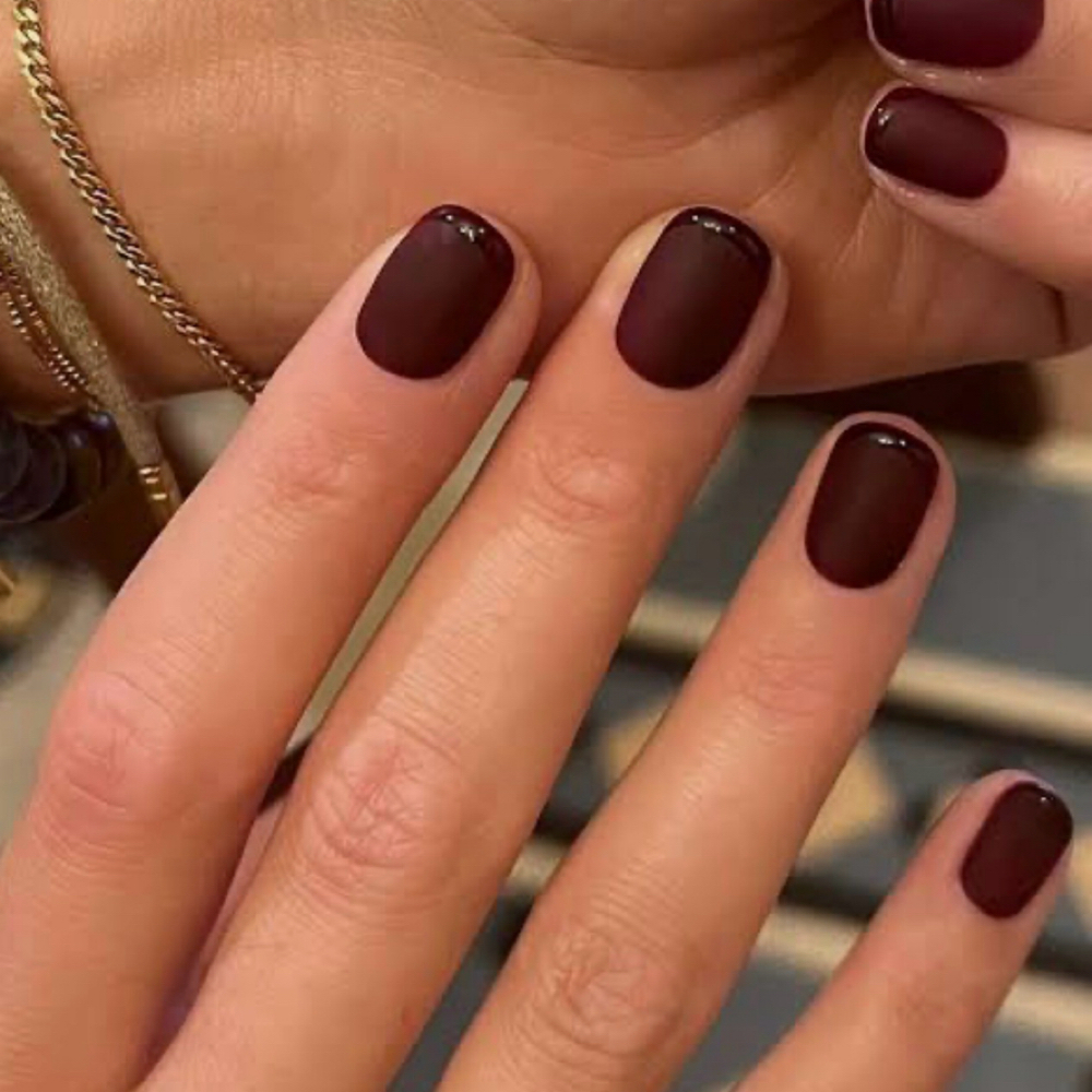 Gel manicure at Aura Nail Studio in Costa Mesa, CA